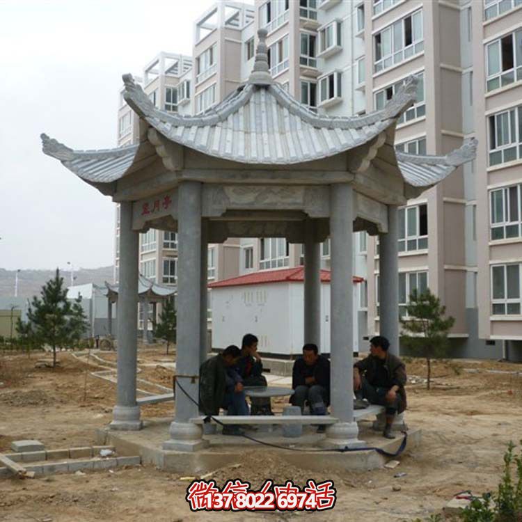 古典風(fēng)情涼亭，點(diǎn)綴小區(qū)廣場(chǎng)，讓您休閑身心