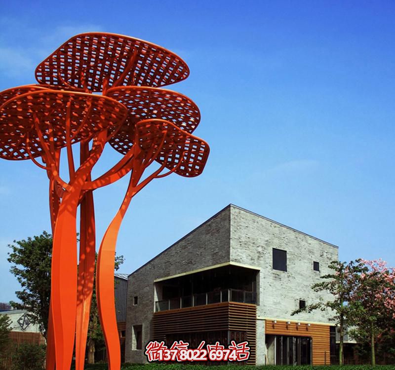 別墅園林擺放不銹鋼創(chuàng)意鏤空樹雕塑 別墅園林擺放不銹鋼創(chuàng)意鏤空樹雕塑