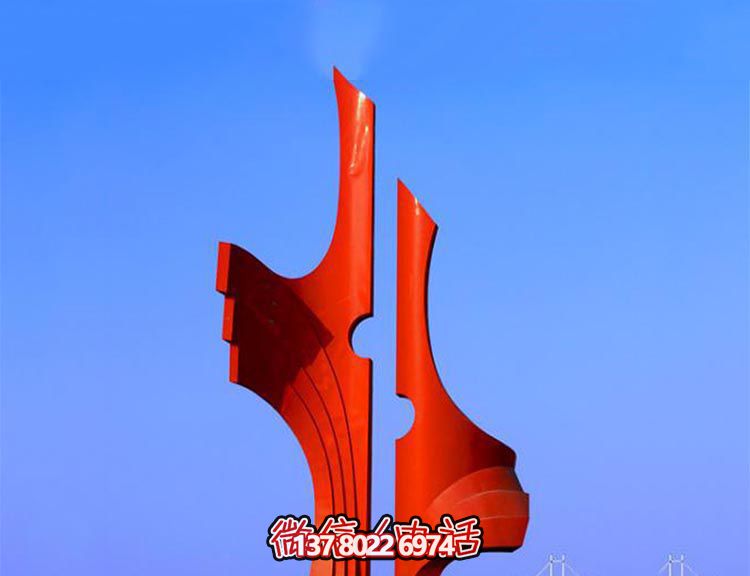 城市文化廣場(chǎng)簡(jiǎn)約抽象手型不銹鋼雕塑