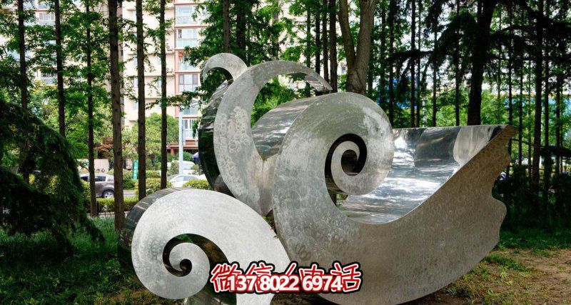 園林小區(qū)大號(hào)不銹鋼海浪浪花雕塑 園林小區(qū)大號(hào)不銹鋼海浪浪花雕塑