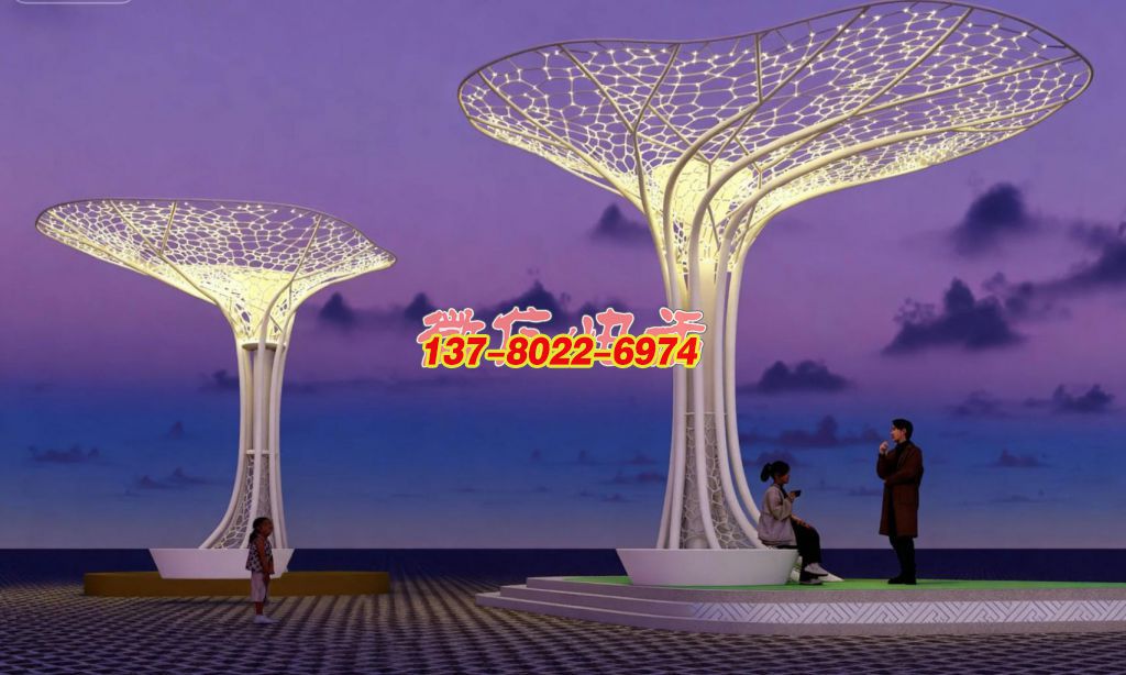“生命之冠” 不銹鋼樹(shù)造型景觀雕塑